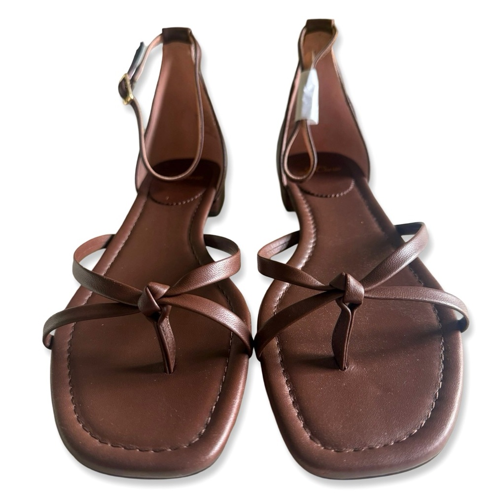 J Crew Ankle Strap Sandel - Brown